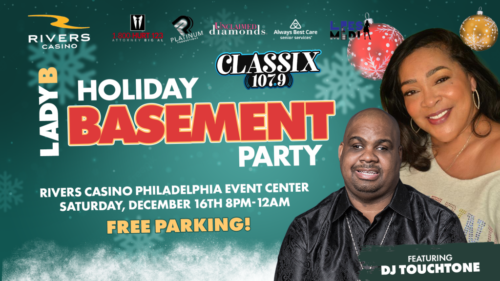 Lady B basement party flyer