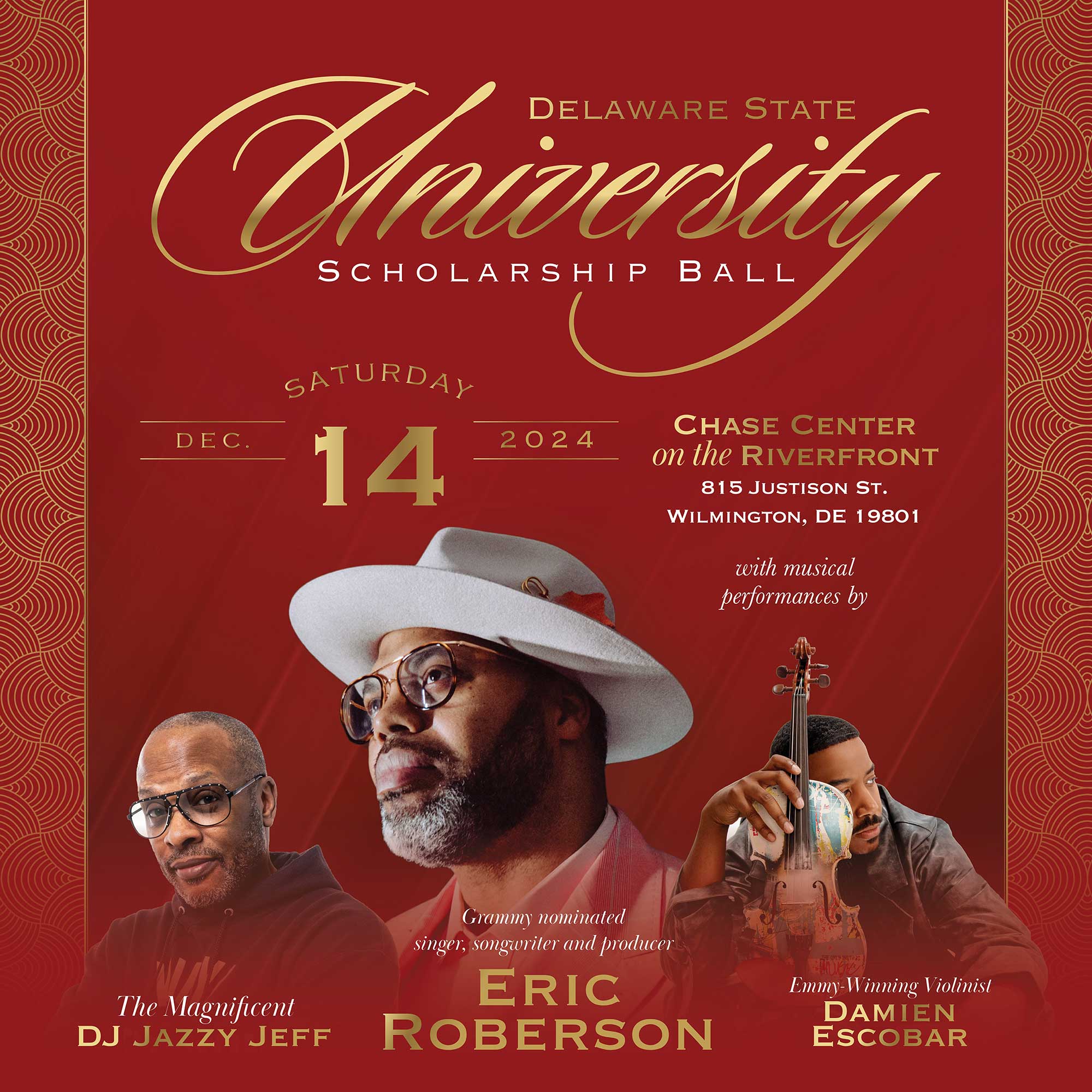 Enter to win a pair of tickets to DSU's Scholarship Ball 2024 featuring Eric Roberson + DJ Jazzy Jeff!