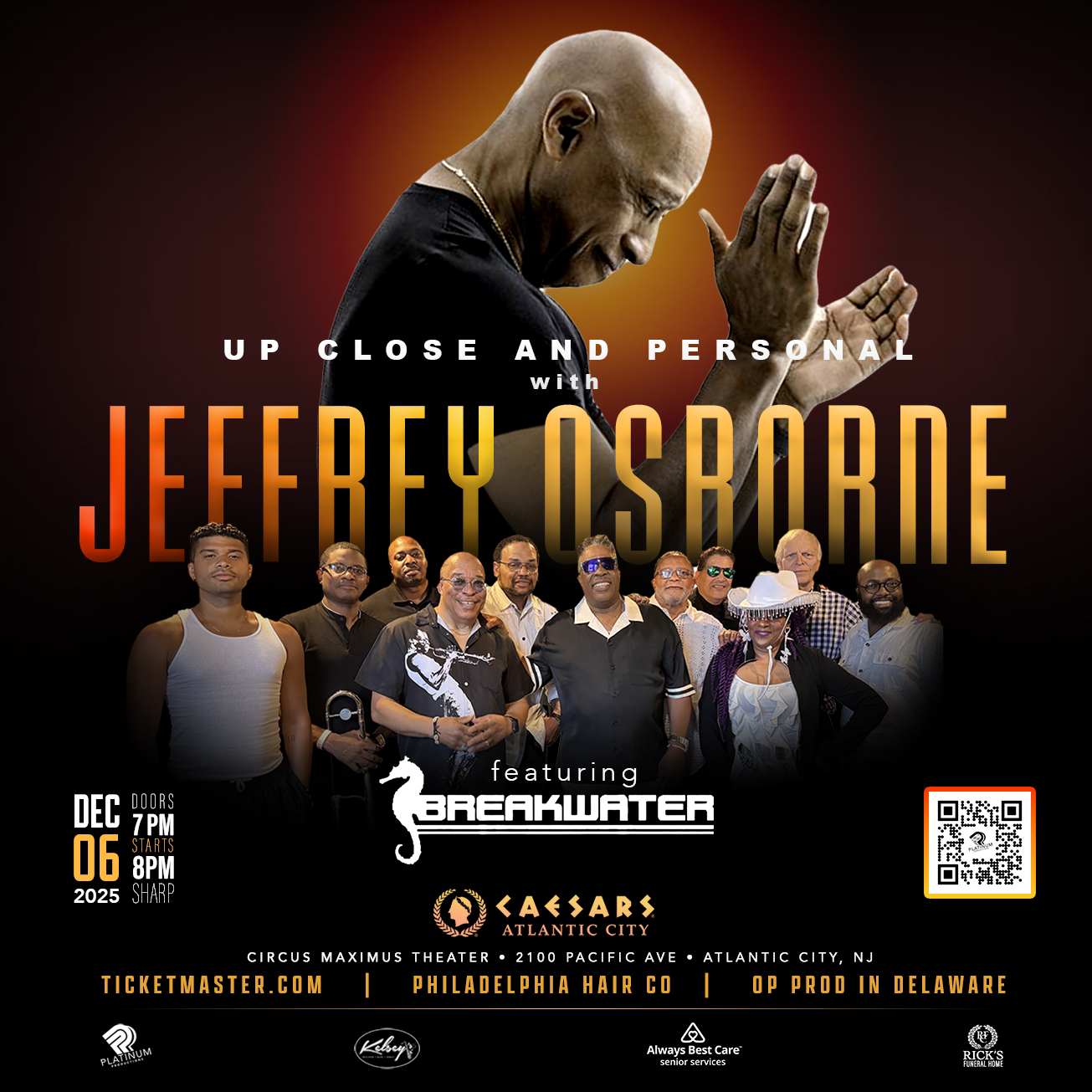 Get tickets to see Jeffrey Osborne live in Atlantic City! 
